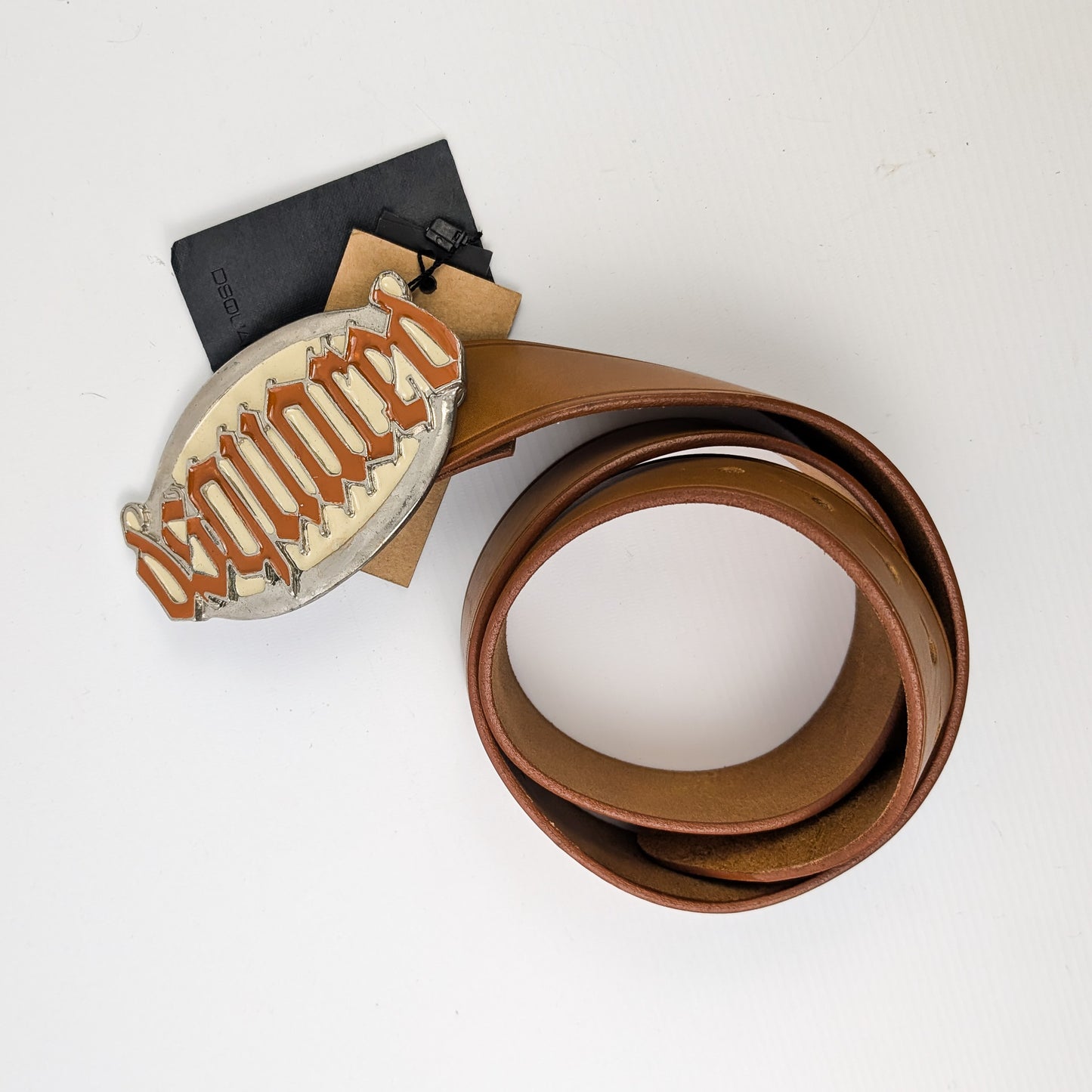 Dsquared2 beige logo belt
