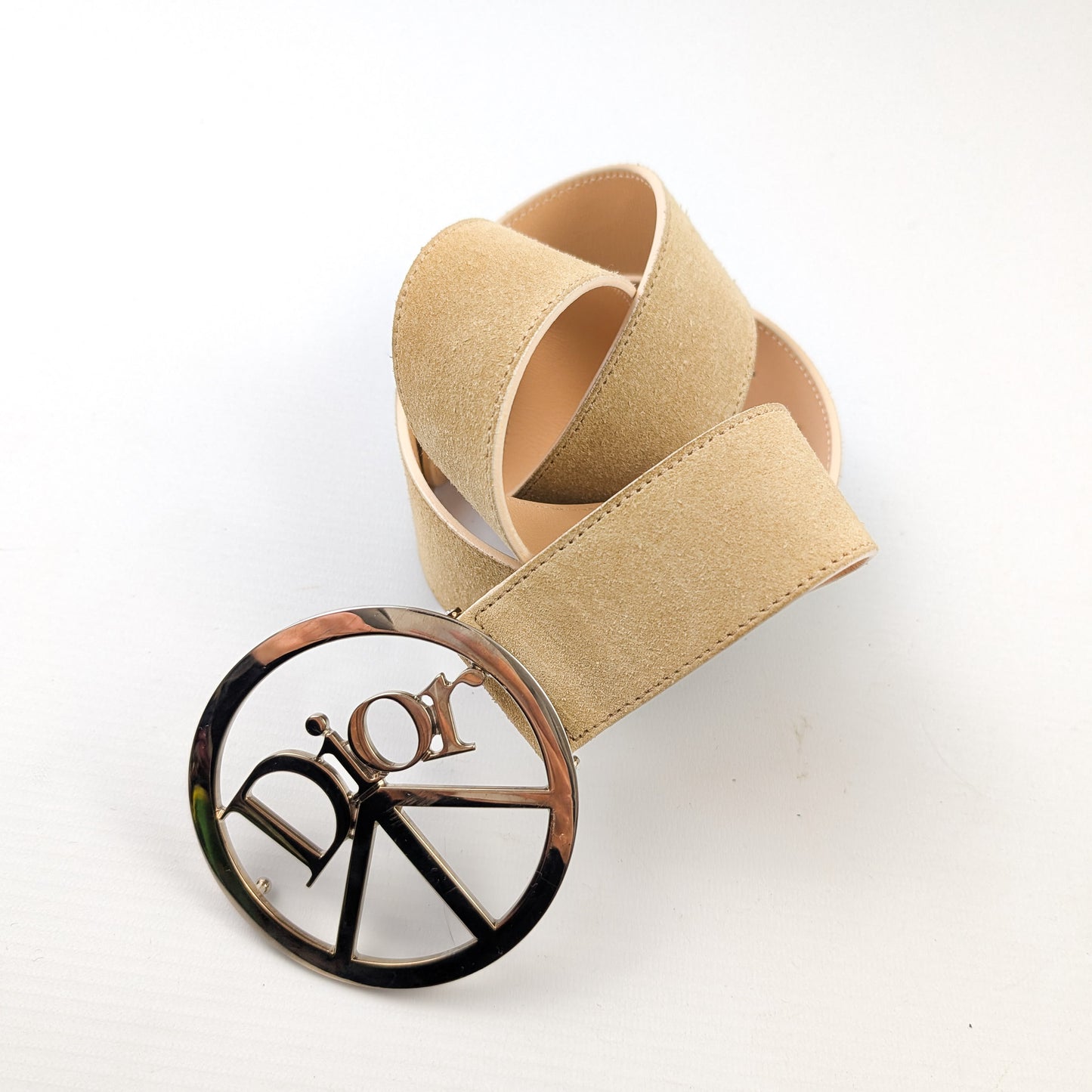 Beige suede belt by Galliano Peace and love - S/S 2005
