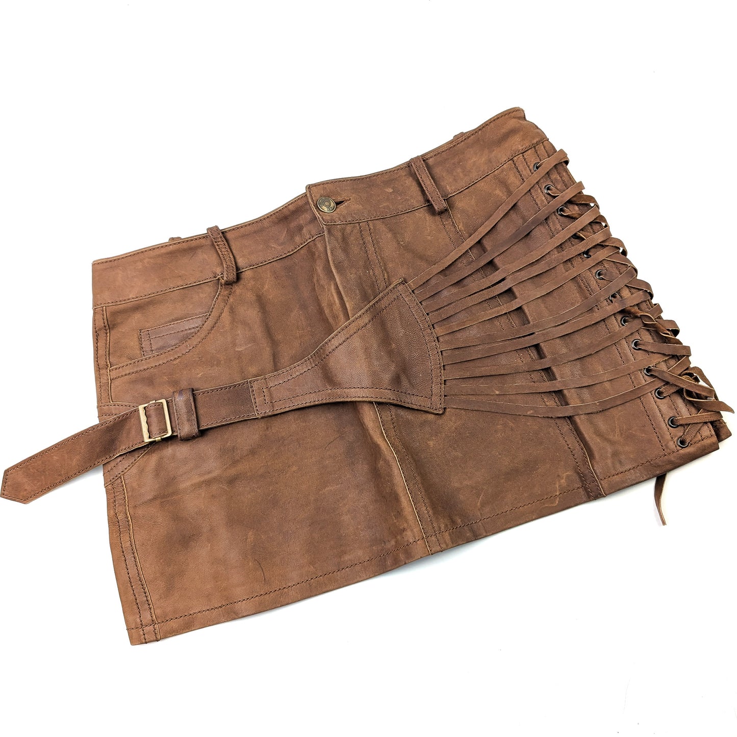 Dior by Galliano leather skirt