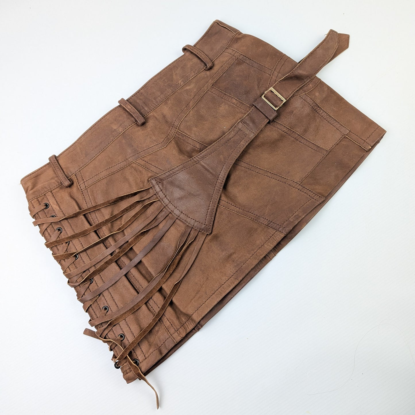 Dior by Galliano leather skirt