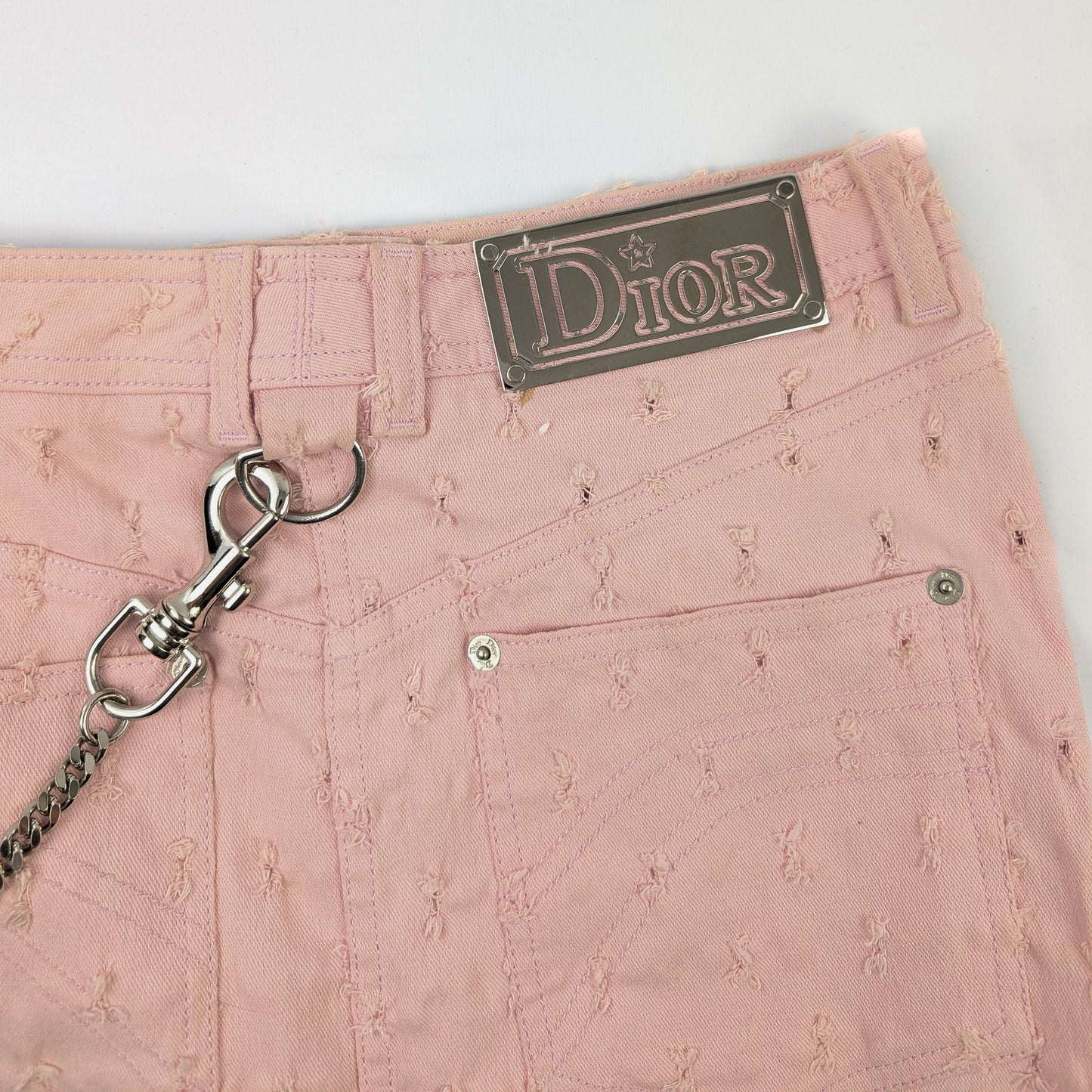 Dior pink pique skirt by Galliano