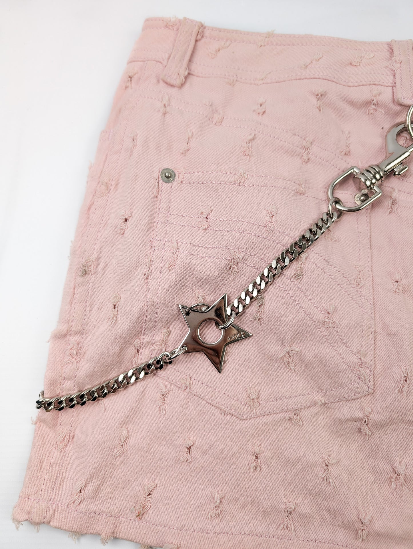 Dior pink pique skirt by Galliano