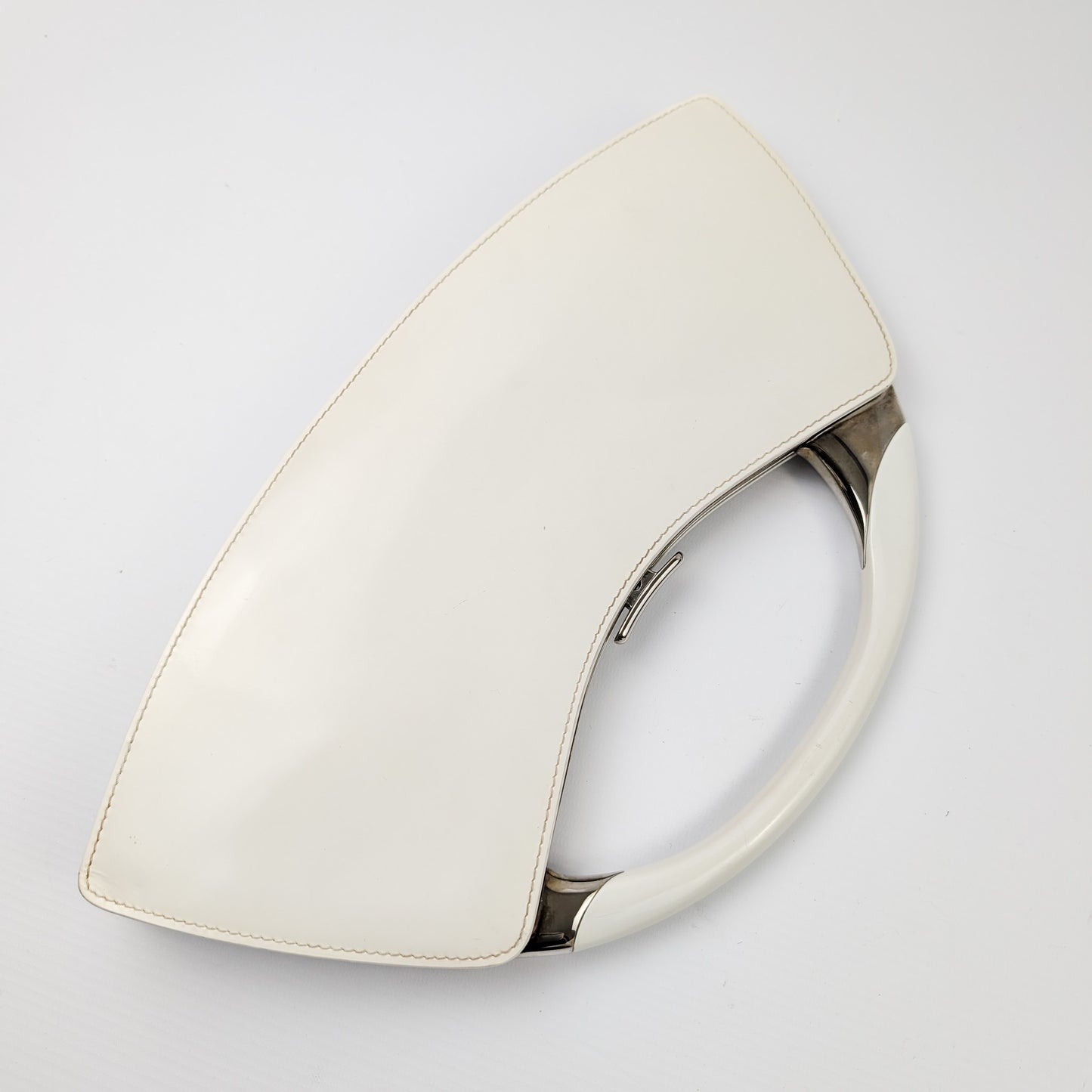 Dior Bondage handbag in white leather by Galliano - A/W 2003