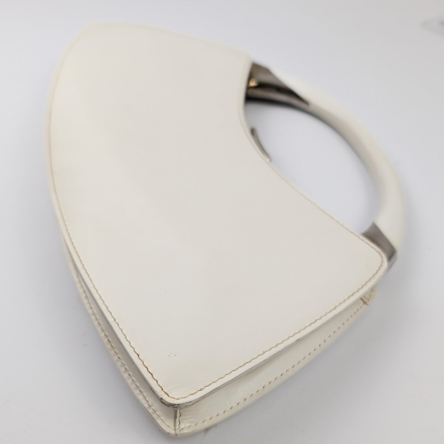 Dior Bondage handbag in white leather by Galliano - A/W 2003