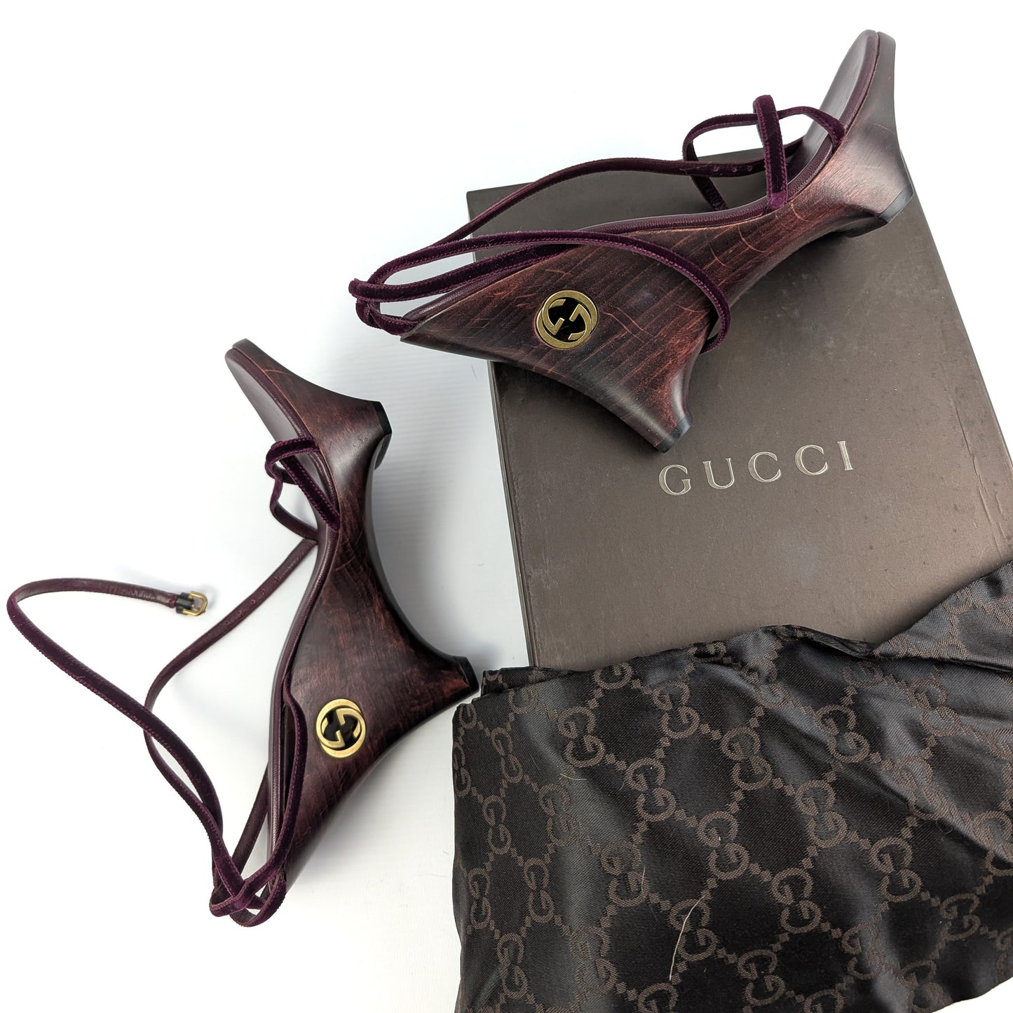 Gucci Geisha wooden sandals - EU39|6UK|8US