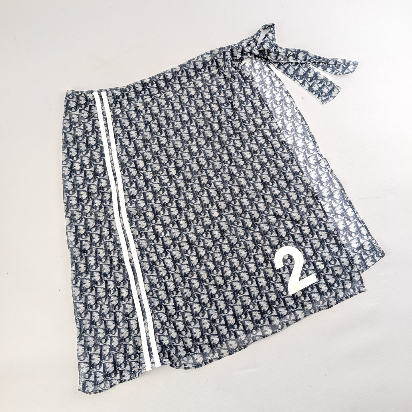 Dior 3-piece pareo and swimsuit set in blue trotter monogram - S/S2002
