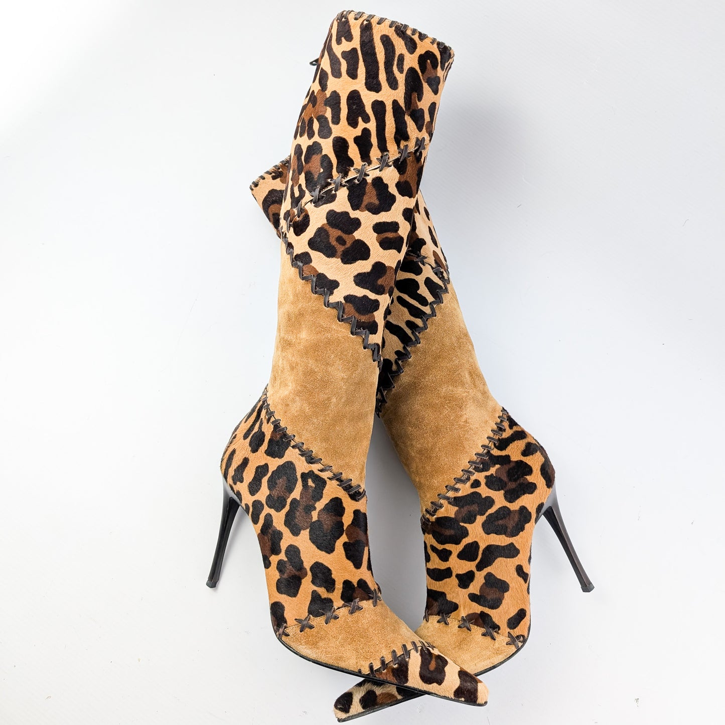 Casadei leopard boots - EU38|UK5|US7