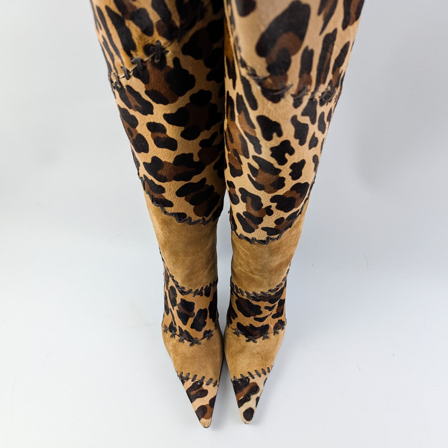 Casadei leopard boots - EU38|UK5|US7