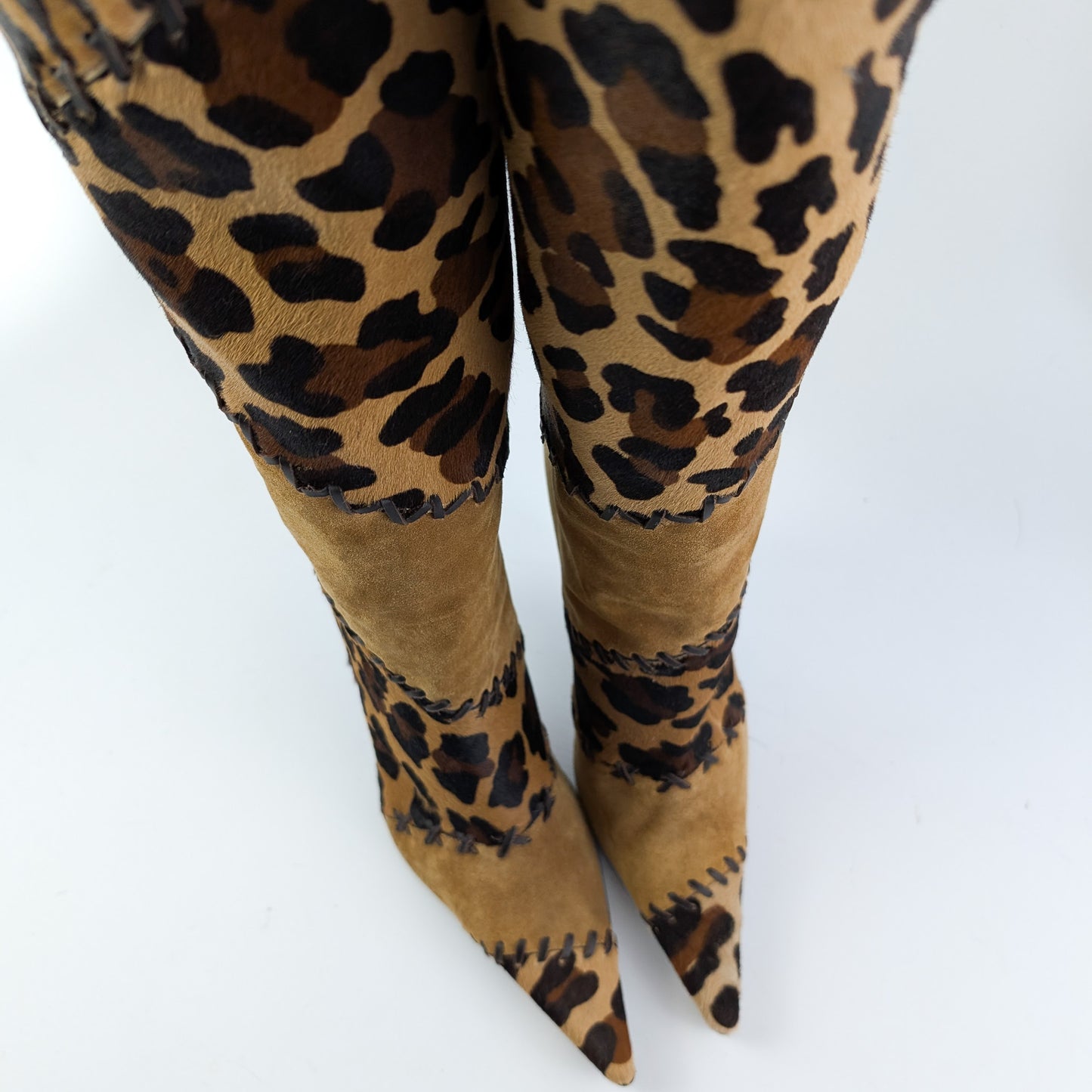Casadei leopard boots - EU38|UK5|US7