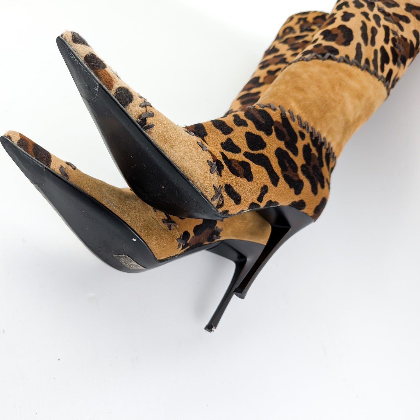 Casadei leopard boots - EU38|UK5|US7