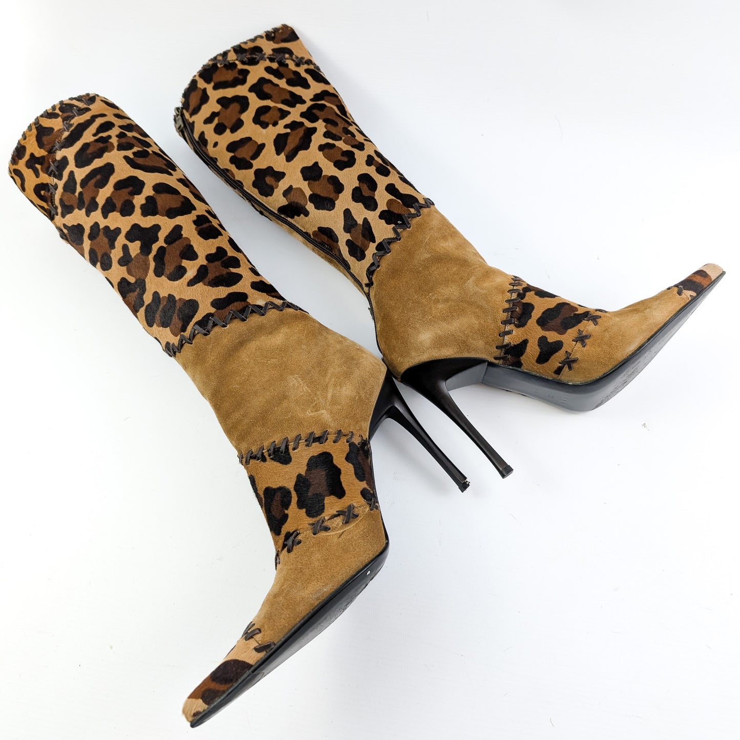 Casadei leopard boots - EU38|UK5|US7