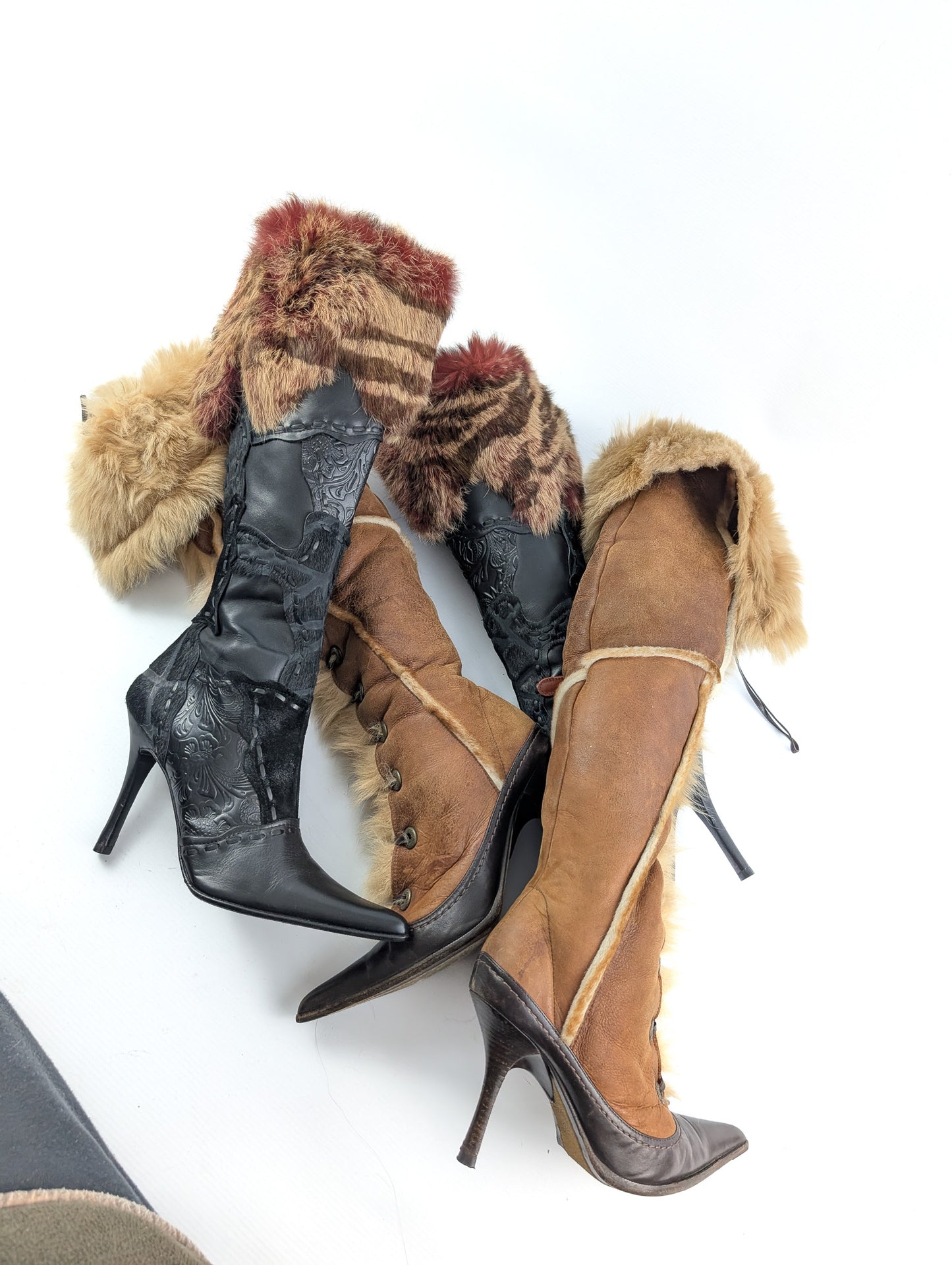 El dantes fur boots - EU38|UK5|US7