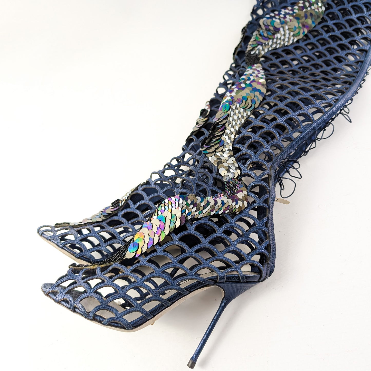 Sergio Rossi Cage Sandals - EU39|UK6|US8