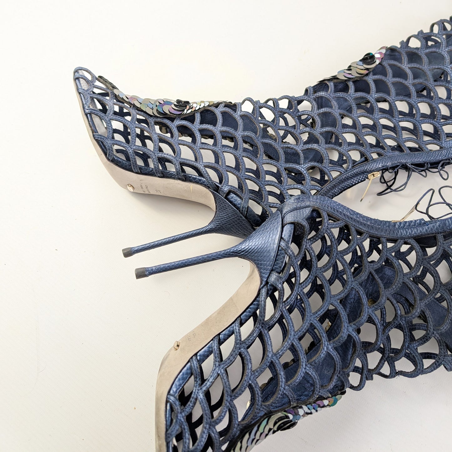 Sergio Rossi Cage Sandals - EU39|UK6|US8