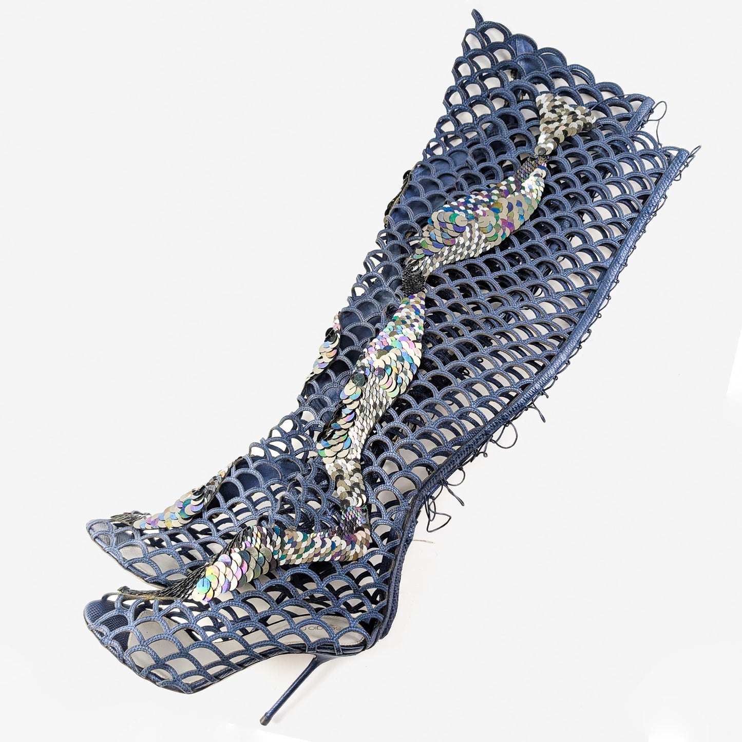 Sergio Rossi Cage Sandals - EU39|UK6|US8