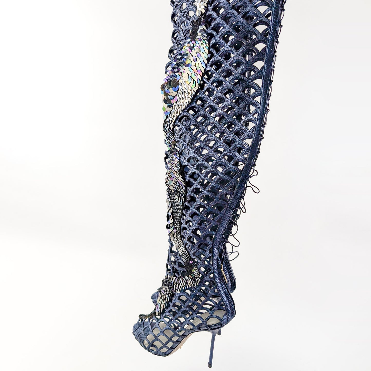 Sergio Rossi Cage Sandals - EU39|UK6|US8