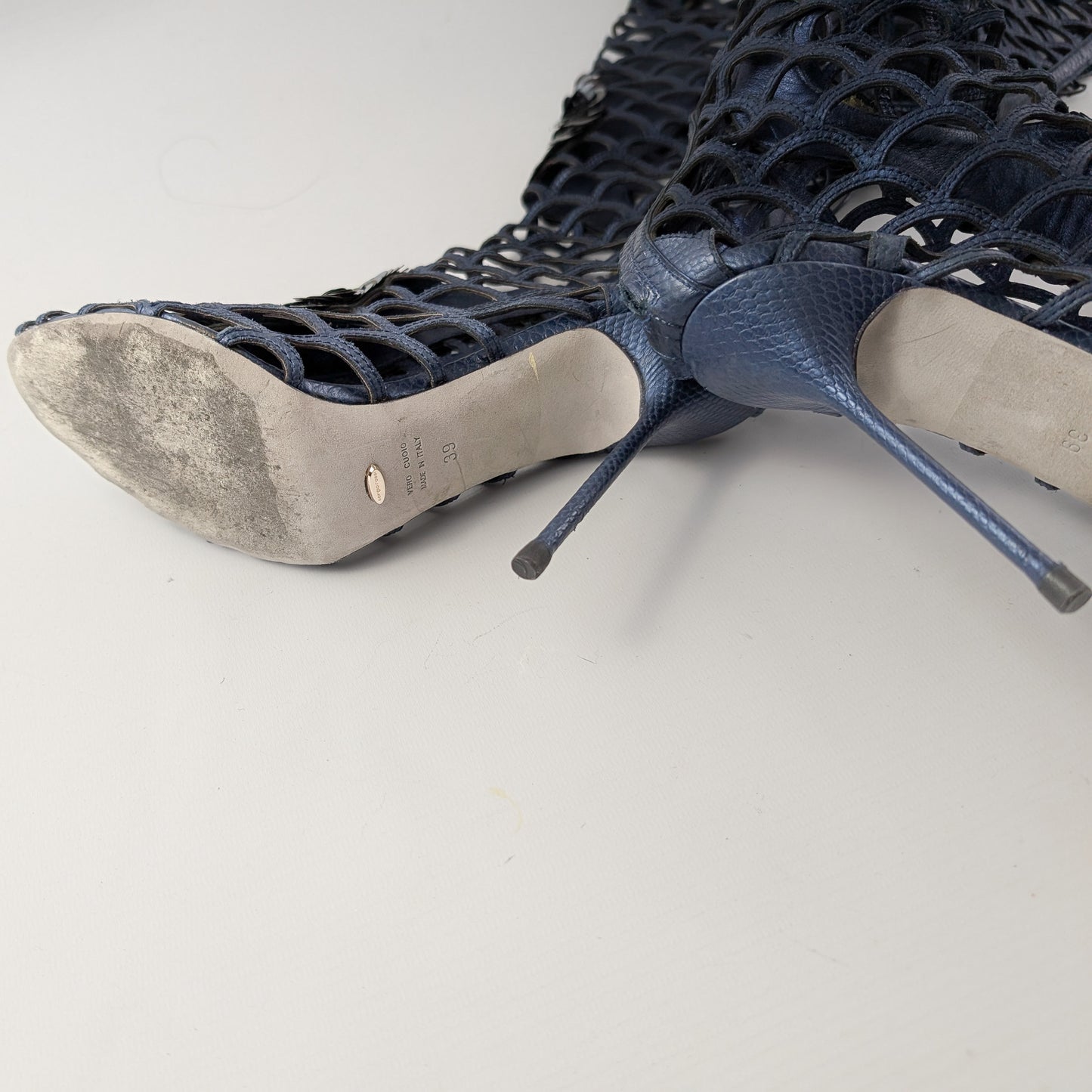 Sergio Rossi Cage Sandals - EU39|UK6|US8