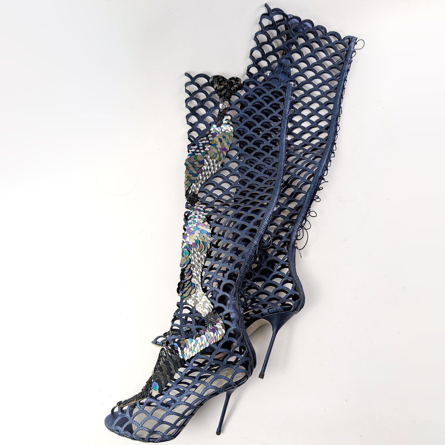 Sergio Rossi Cage Sandals - EU39|UK6|US8
