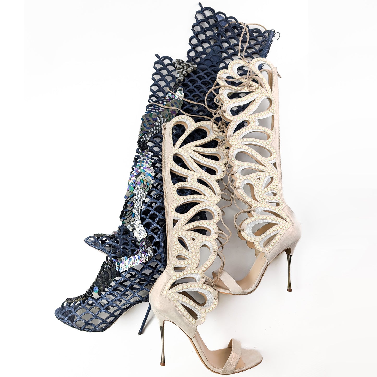 Sergio Rossi Cage Sandals - EU39|UK6|US8
