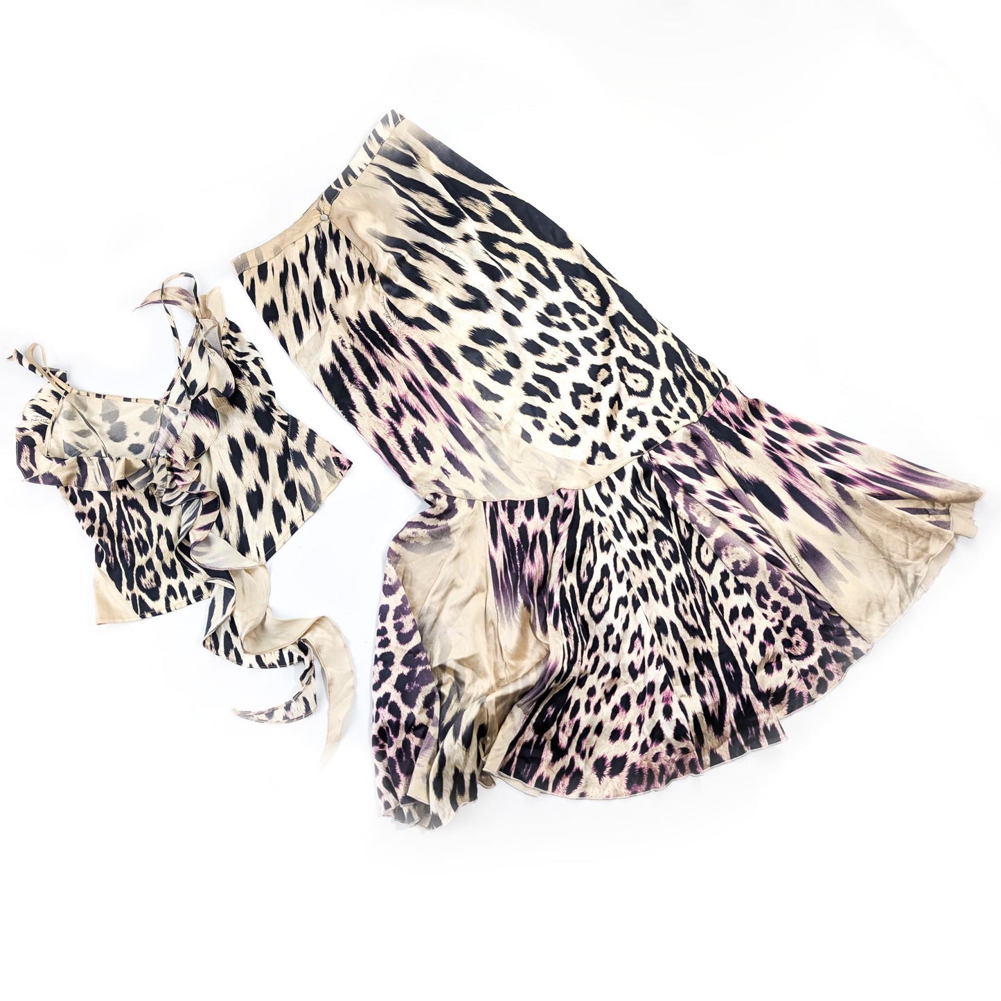 Roberto Cavalli top and skirt set - M