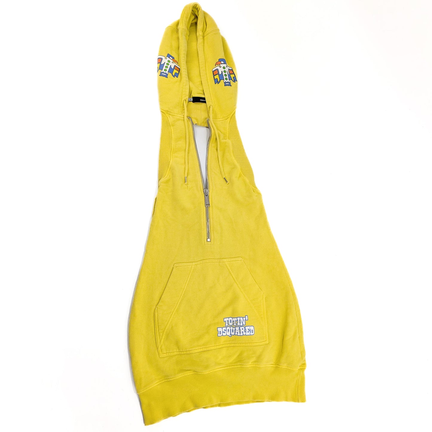 Robe capuche dos nu Dsquared2 jaune