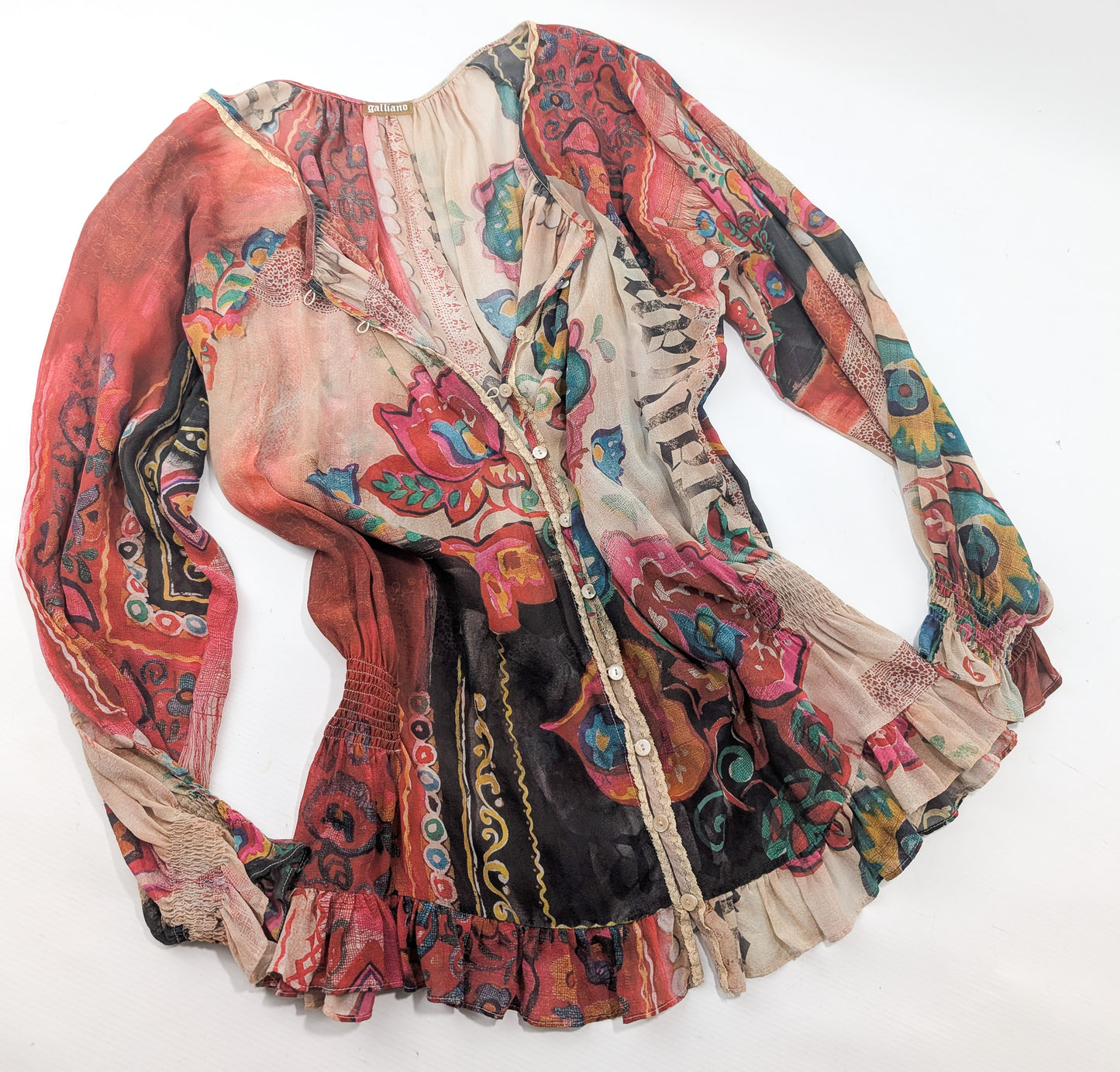 Silk blouse by John Galliano