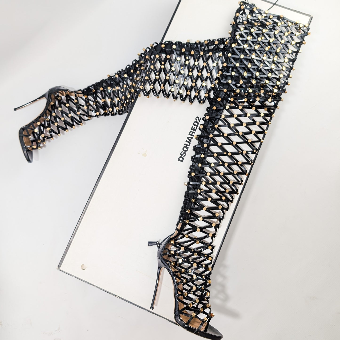 Dsquared2 “Xenia” Cage Sandals - EU39|6UK|8US