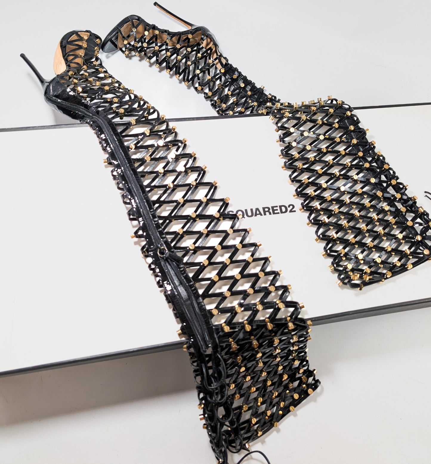 Dsquared2 “Xenia” Cage Sandals - EU39|6UK|8US