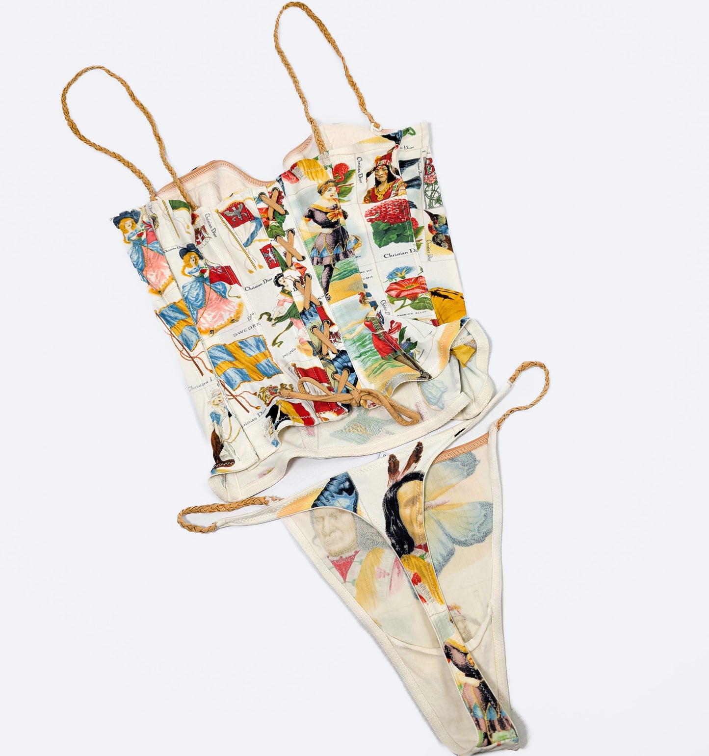 Dior "Timbre" Bustier Set by Galliano - S/S 2002