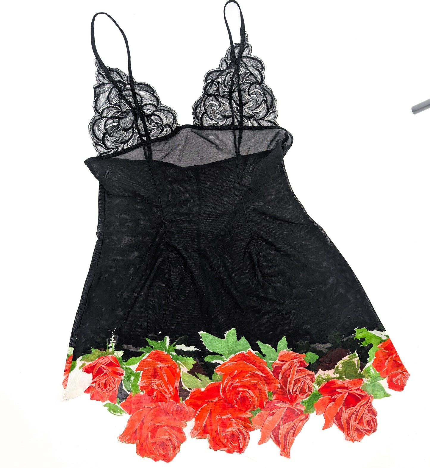 La Perla asymmetrical mesh dress