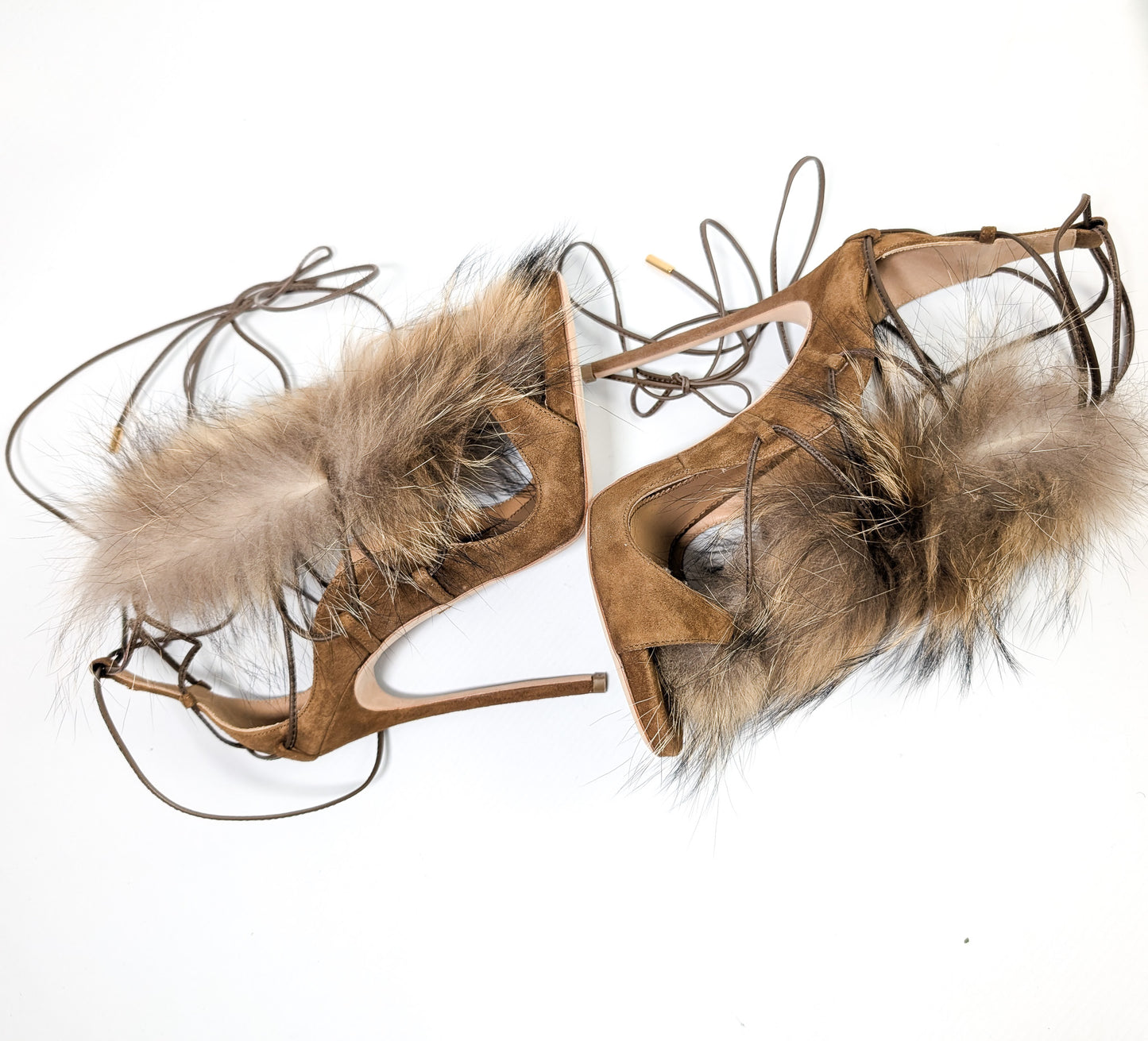 Dsquared2 fur sandals - EU40|7UK|9US