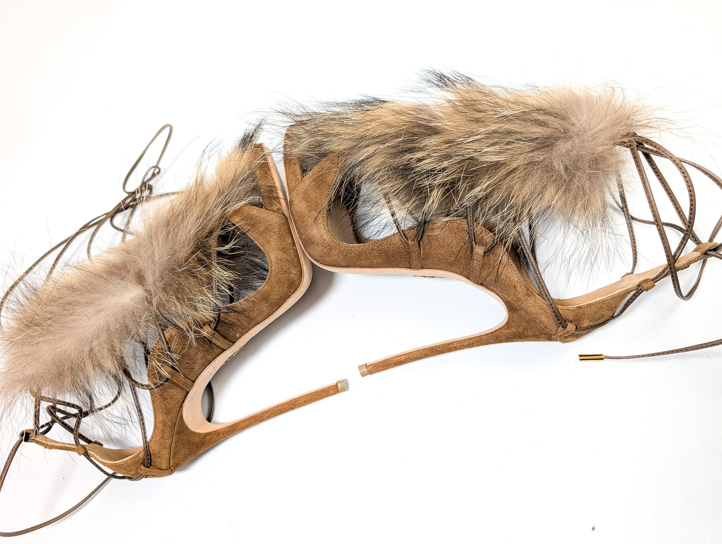 Dsquared2 fur sandals - EU40|7UK|9US