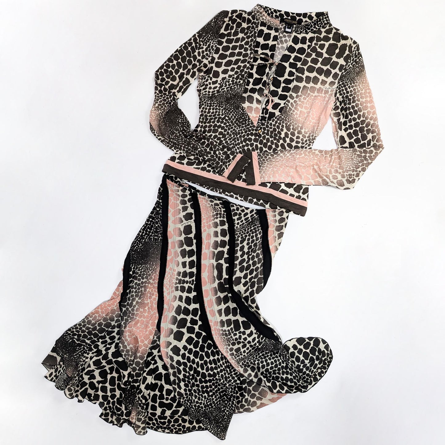 Roberto Cavalli silk ensemble - S/S 2004