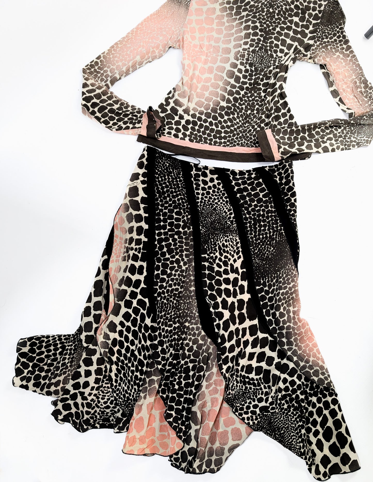 Roberto Cavalli silk ensemble - S/S 2004