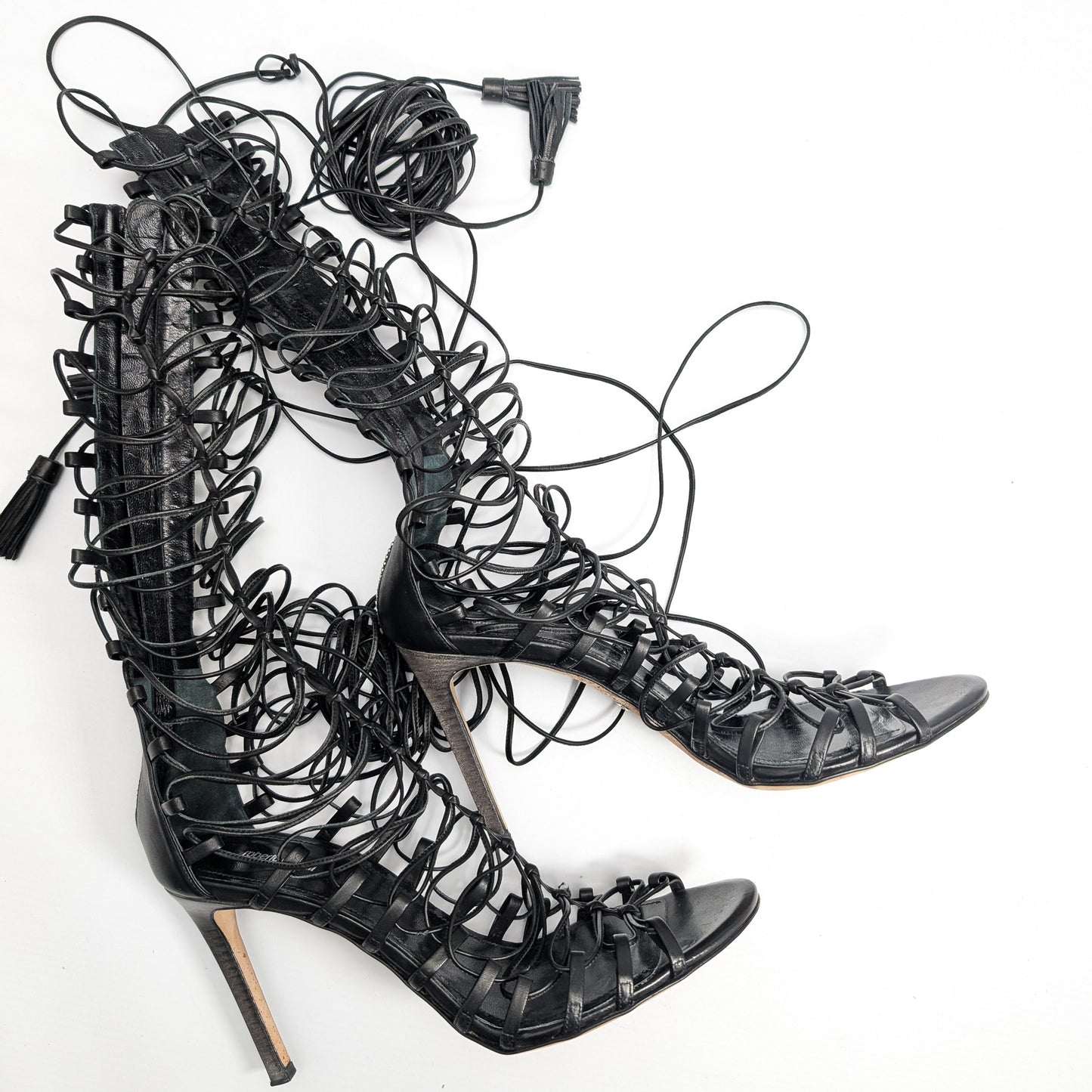 Roberto Cavalli high-top tie sandals - EU41|UK8|US10