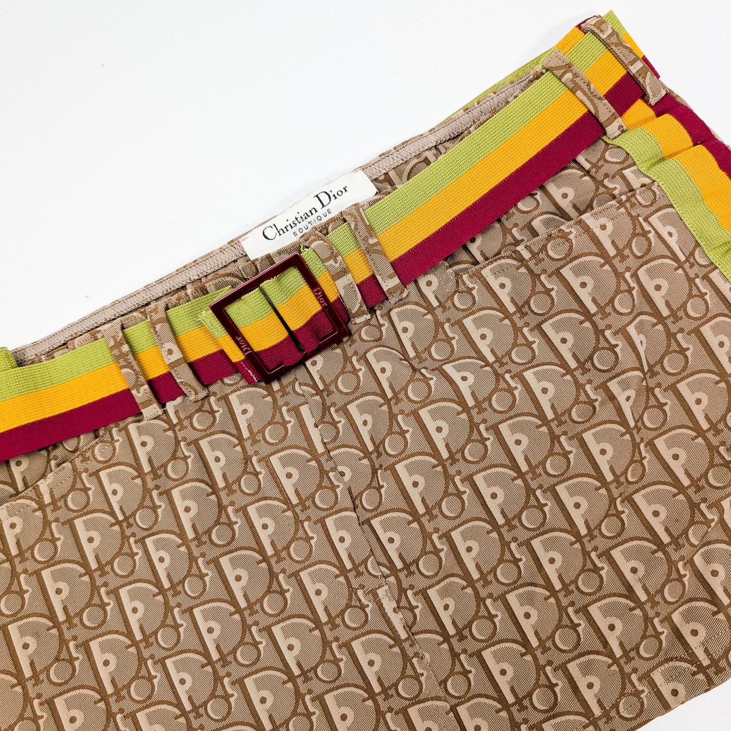 Dior monogram Rasta short skirt by John Galliano S/S2004