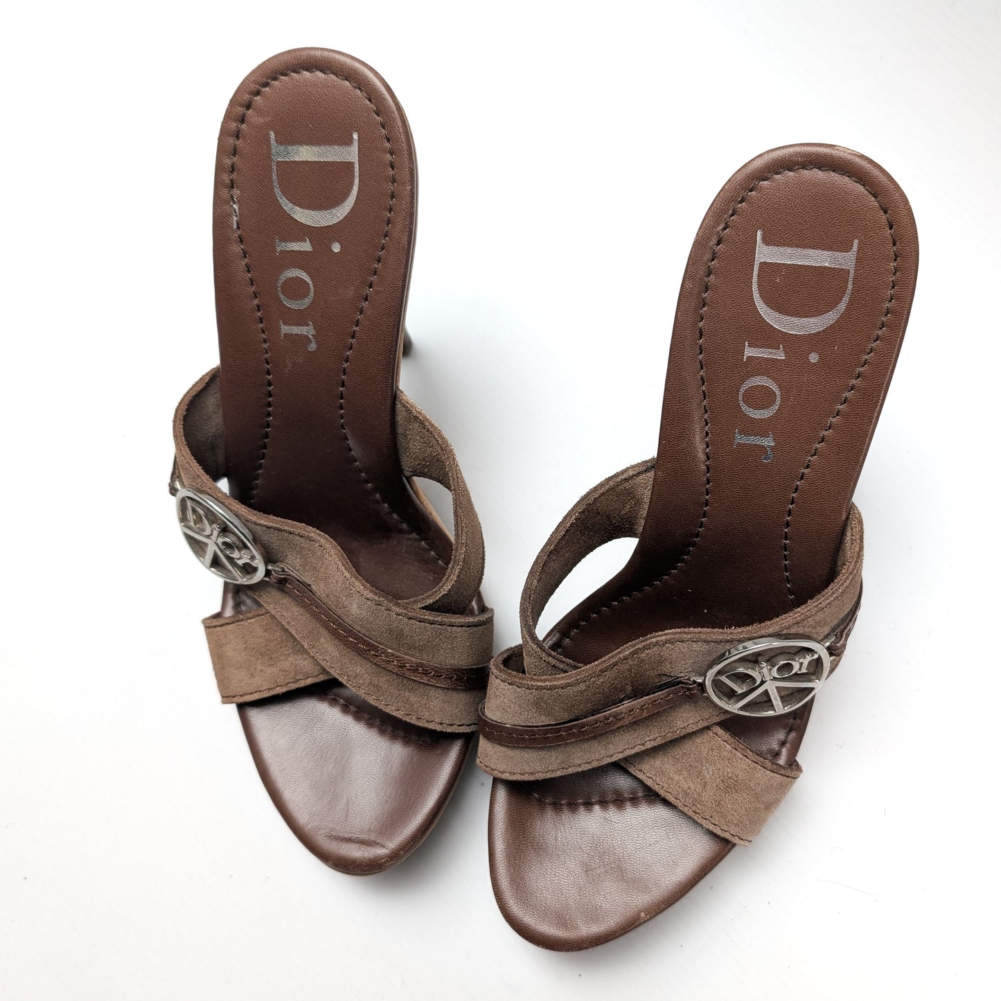 Dior mules by Galliano "Peace and Love" 2005 - EU39|UK6|US8