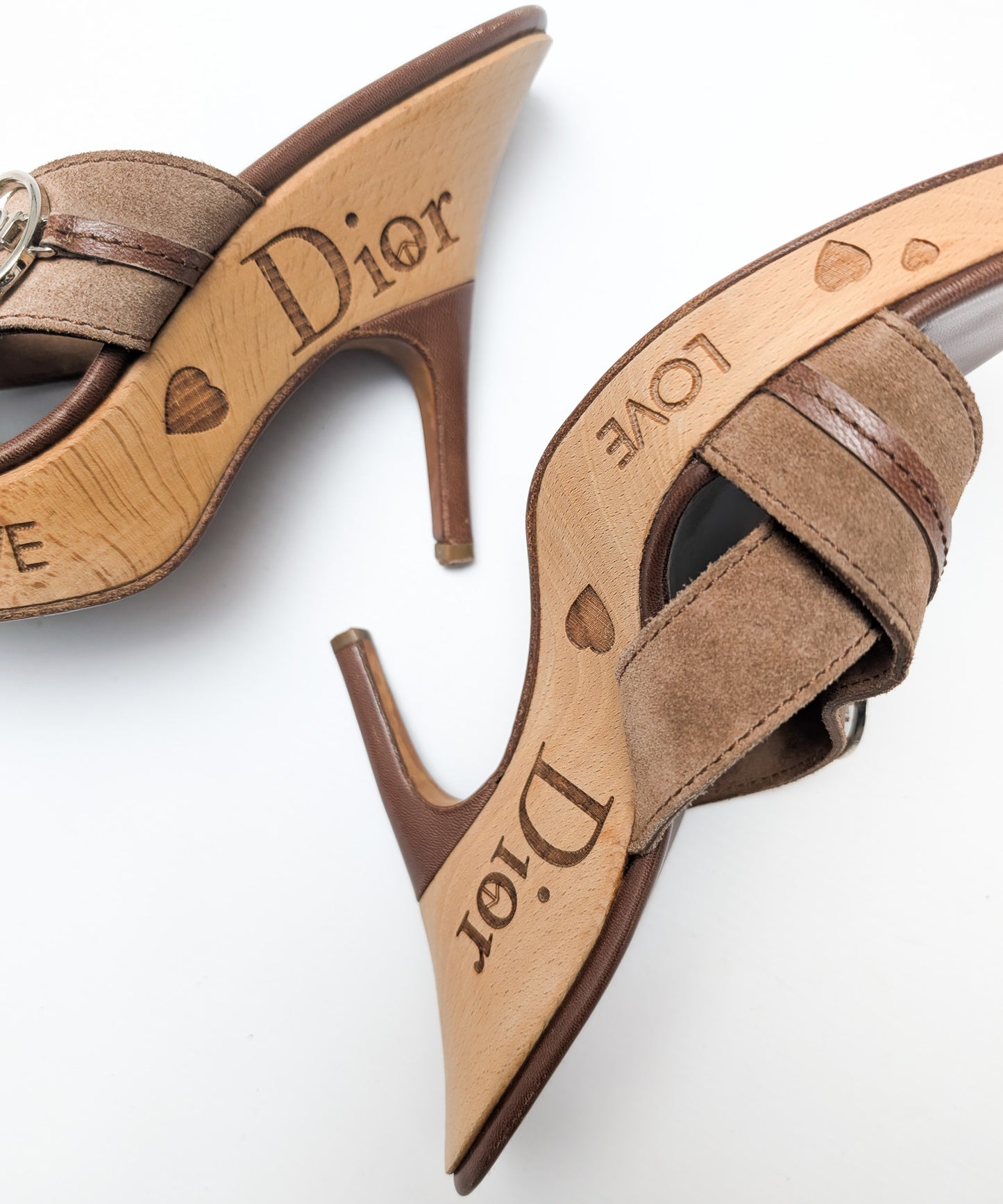 Dior mules by Galliano "Peace and Love" 2005 - EU39|UK6|US8
