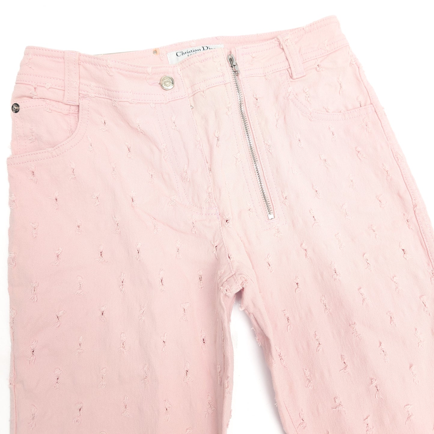 Dior by Galliano pink pique capri - S