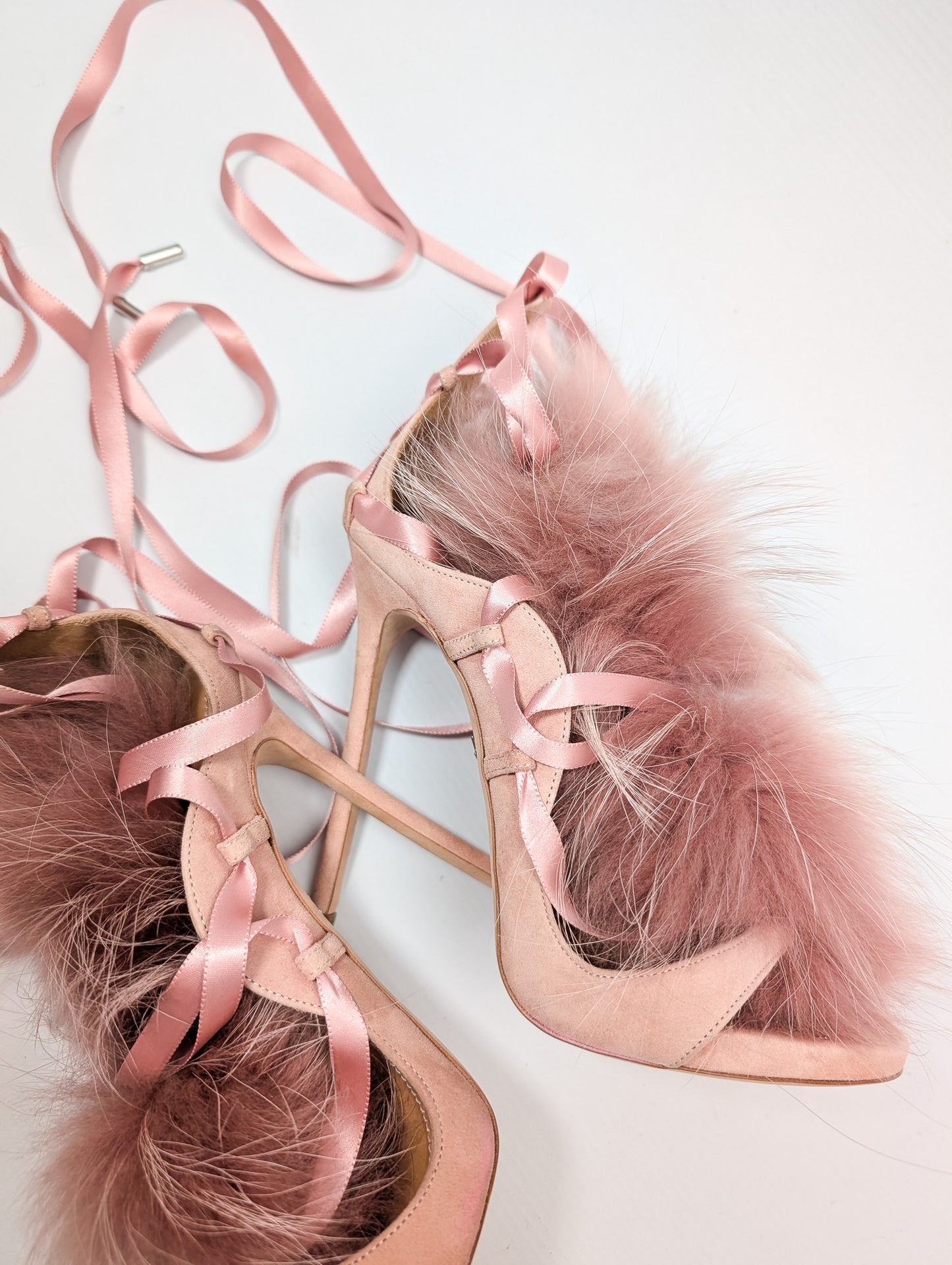 Dsquared2 Riri fur sandals - EU38|UK5|US7