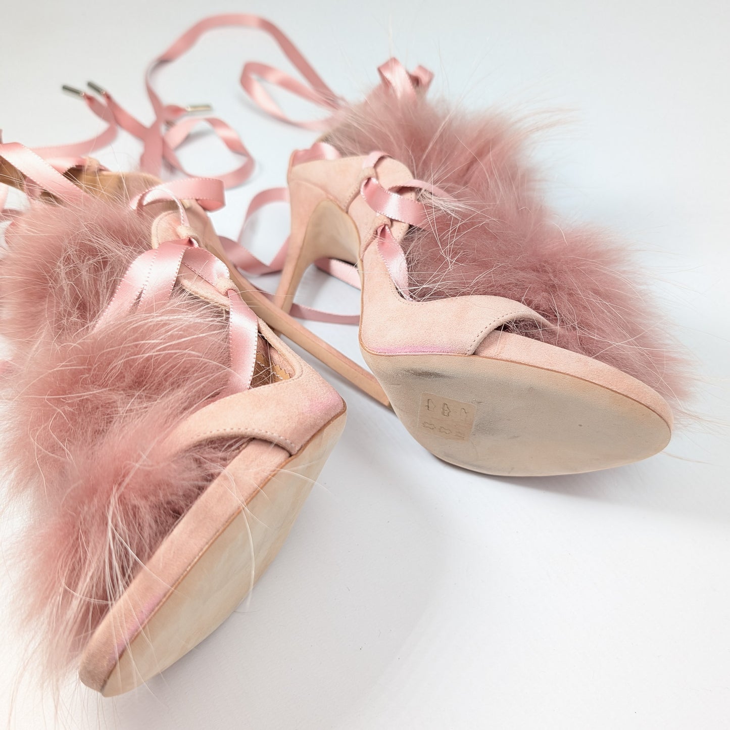 Dsquared2 Riri fur sandals - EU38|UK5|US7