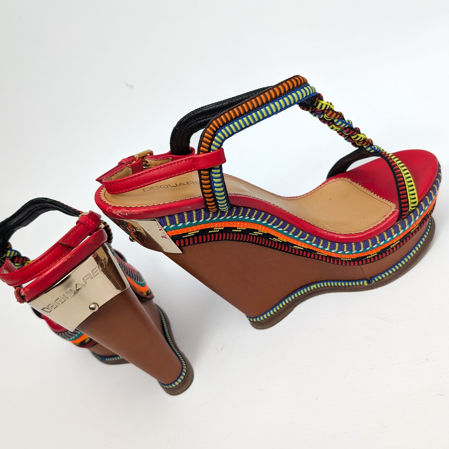 Dsquared2 Wedge Sandals - EU39|UK6|US8