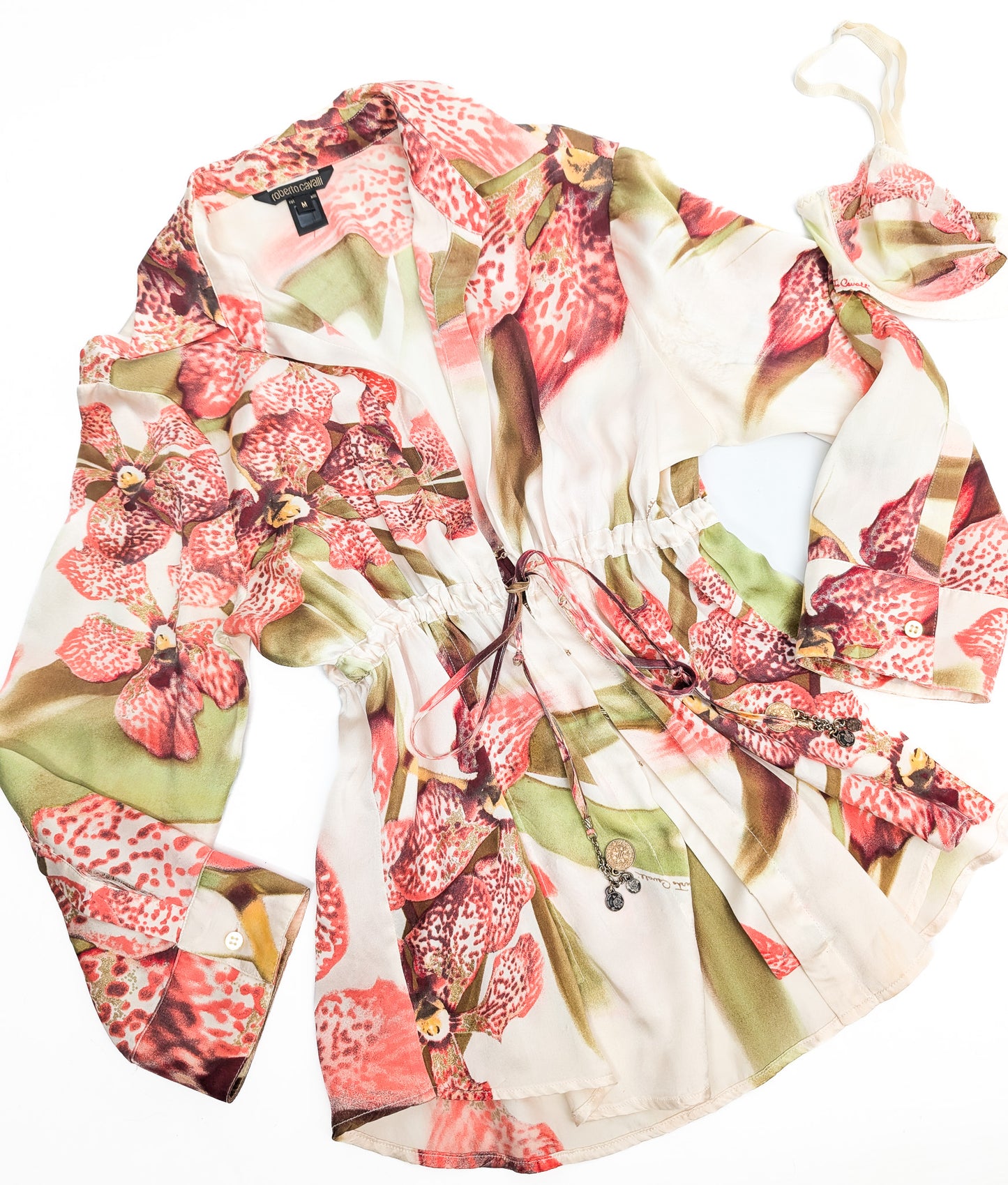 Roberto Cavalli shirt and bra set