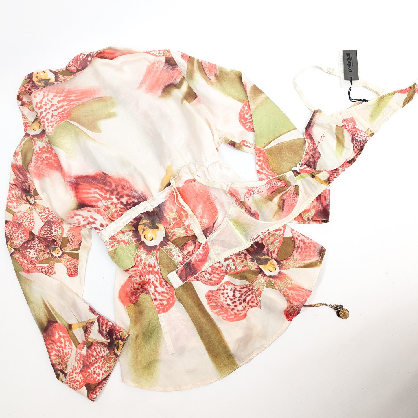 Roberto Cavalli shirt and bra set