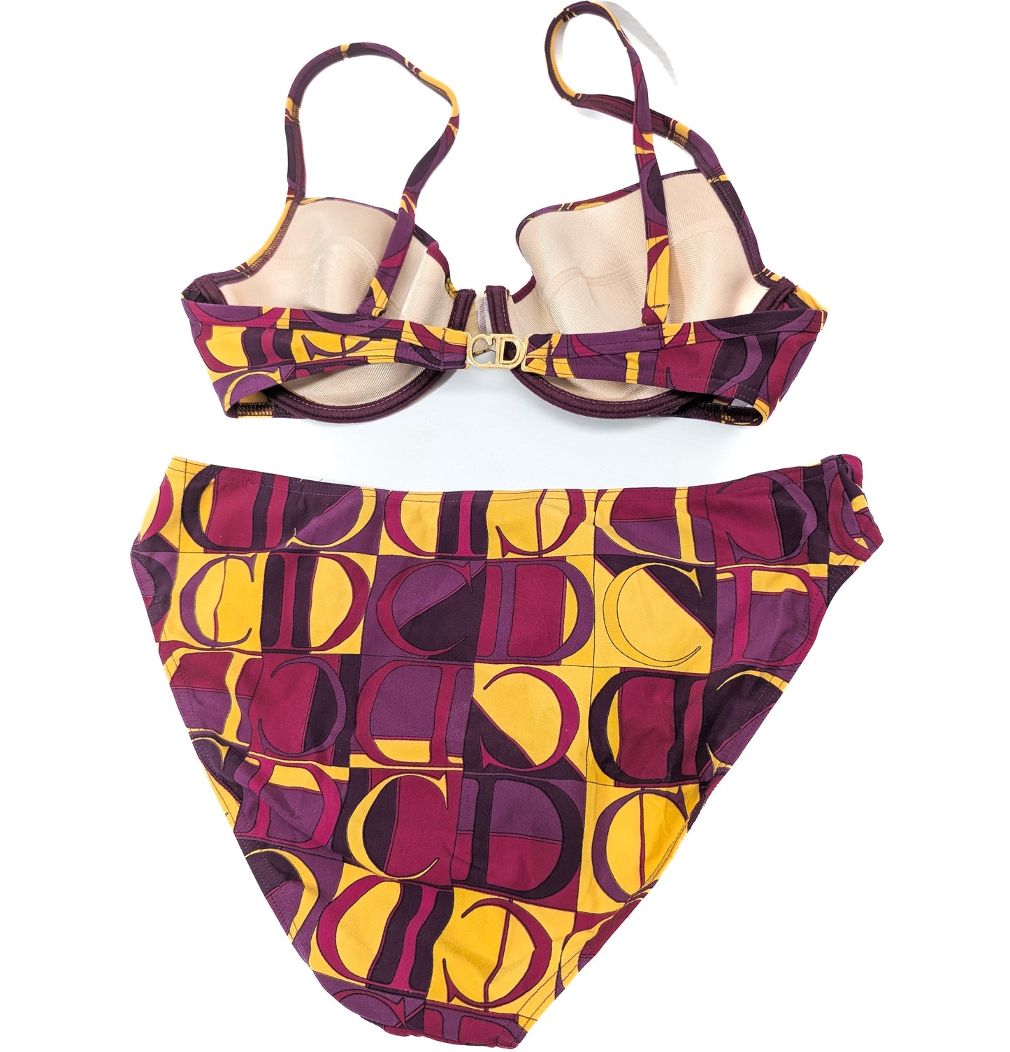 Dior by Galliano monogram 2-piece swimsuit