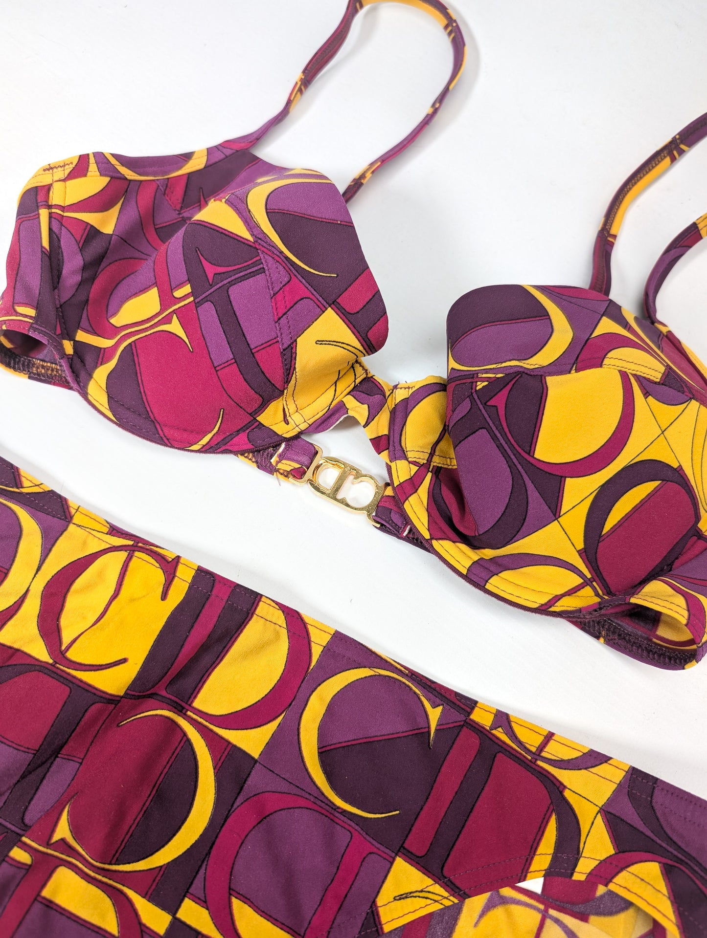 Dior by Galliano monogram 2-piece swimsuit