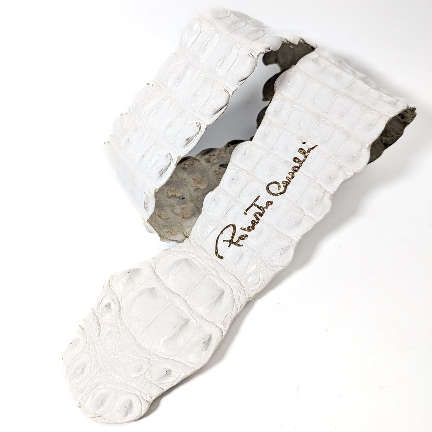 Roberto Cavalli belt in python