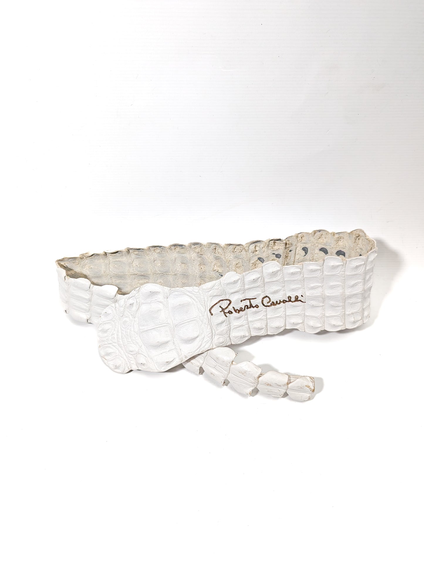 Roberto Cavalli belt in python
