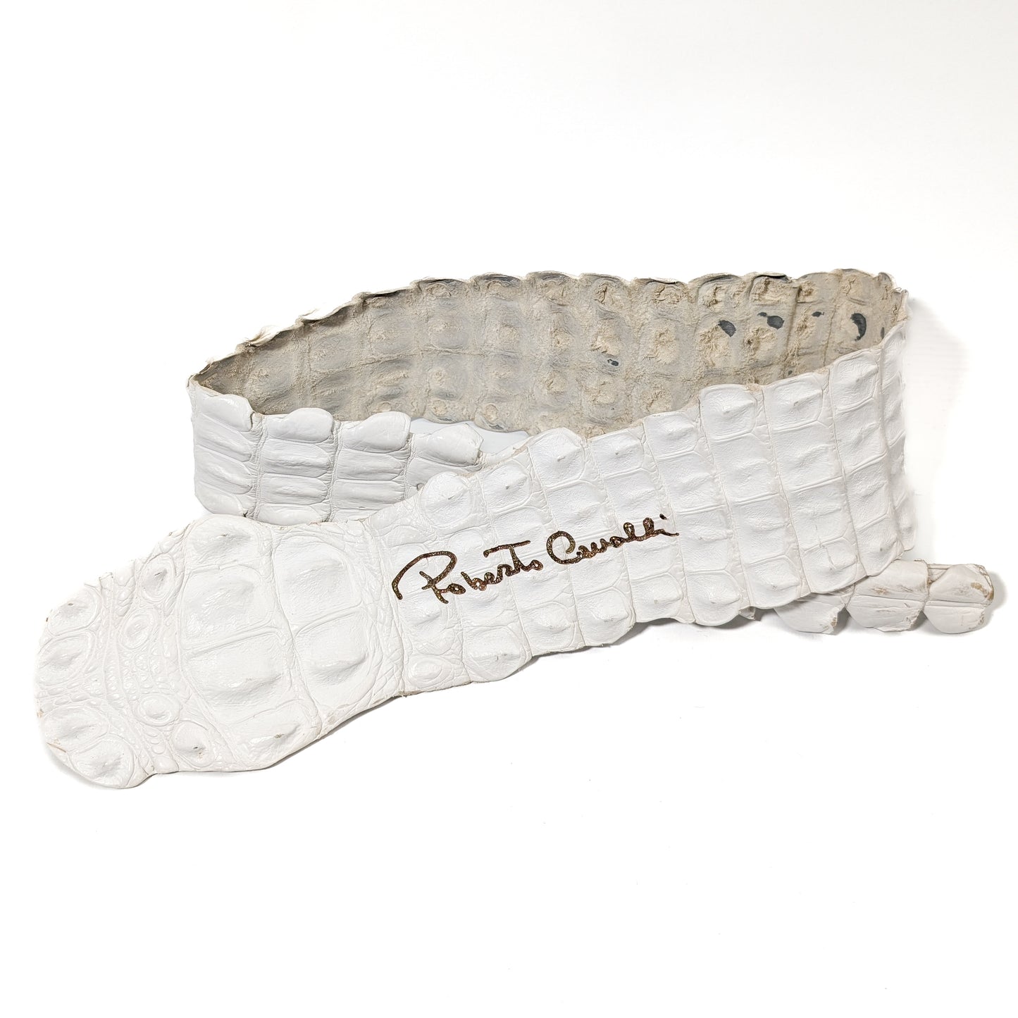 Roberto Cavalli belt in python