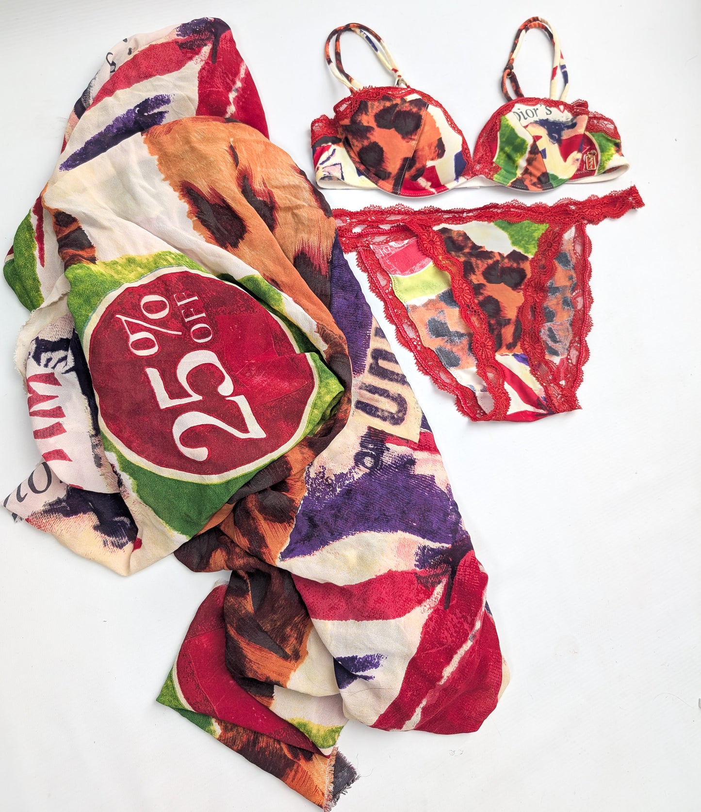 2 pieces and scarf "Victim" Dior by Galliano - S/S 2003